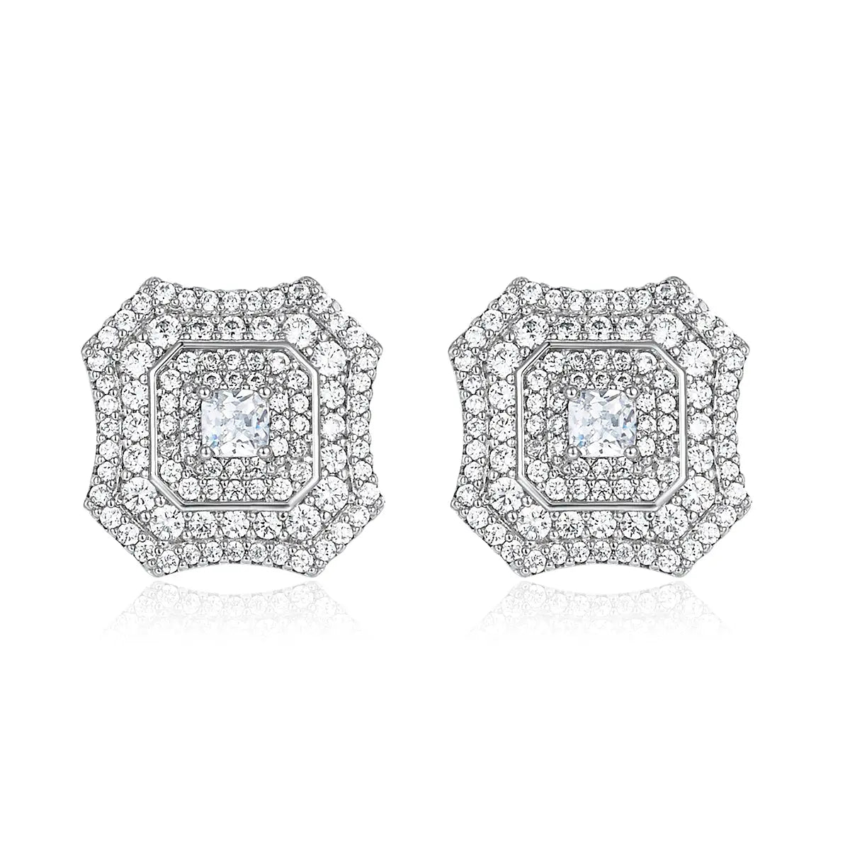 Latte Da Earrings in White Diamond - Platinum Anna Zuckerman