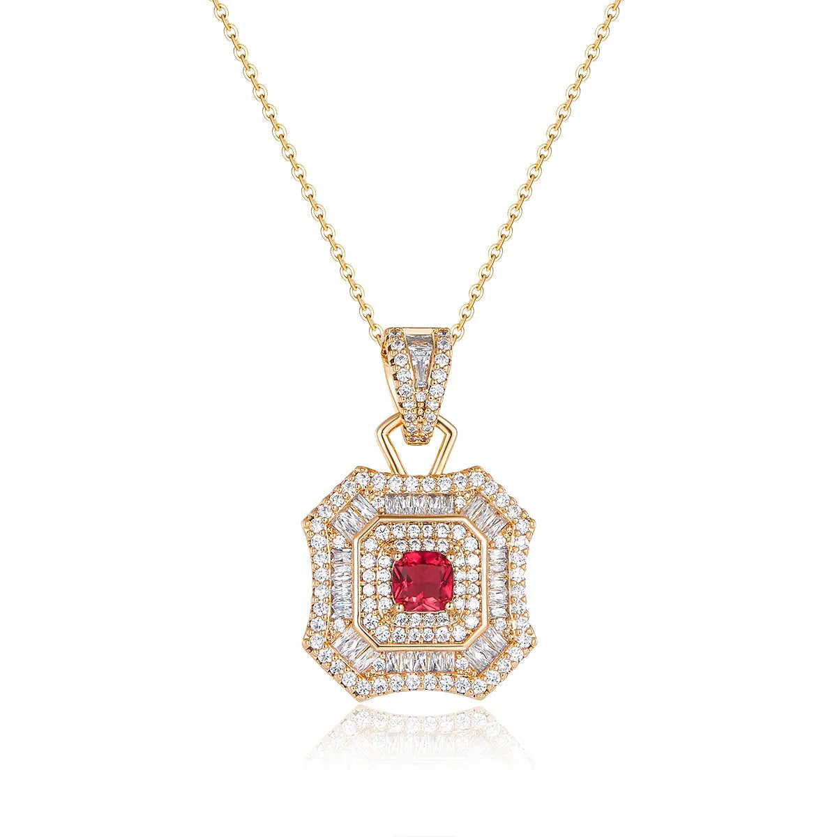Latte Da Necklace in Ruby Anna Zuckerman
