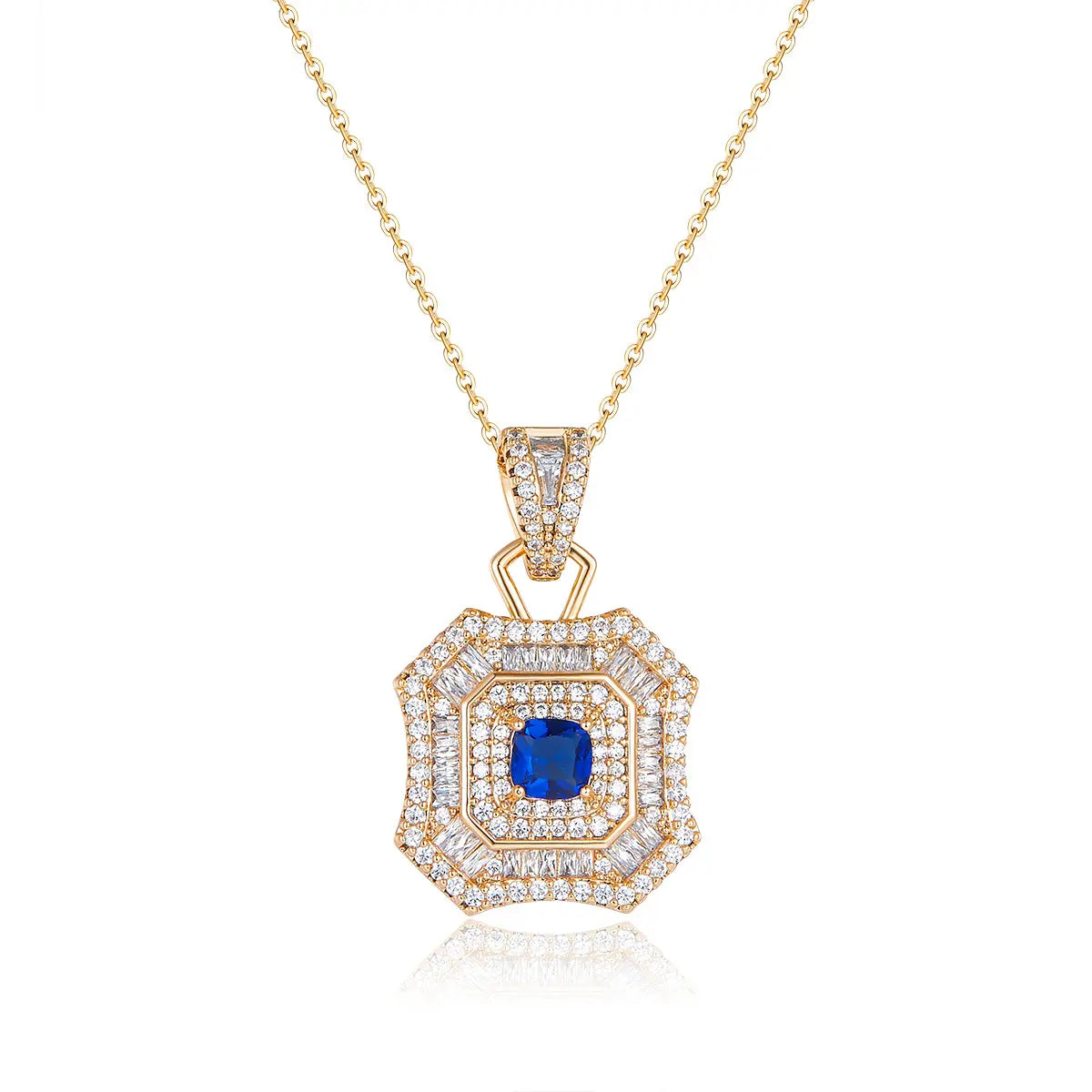 Latte Da Necklace in Sapphire Anna Zuckerman