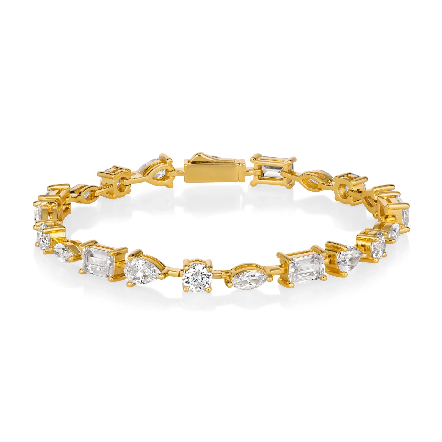Le Petite Multishaped Diamond Crystalline Bracelet Anna Zuckerman