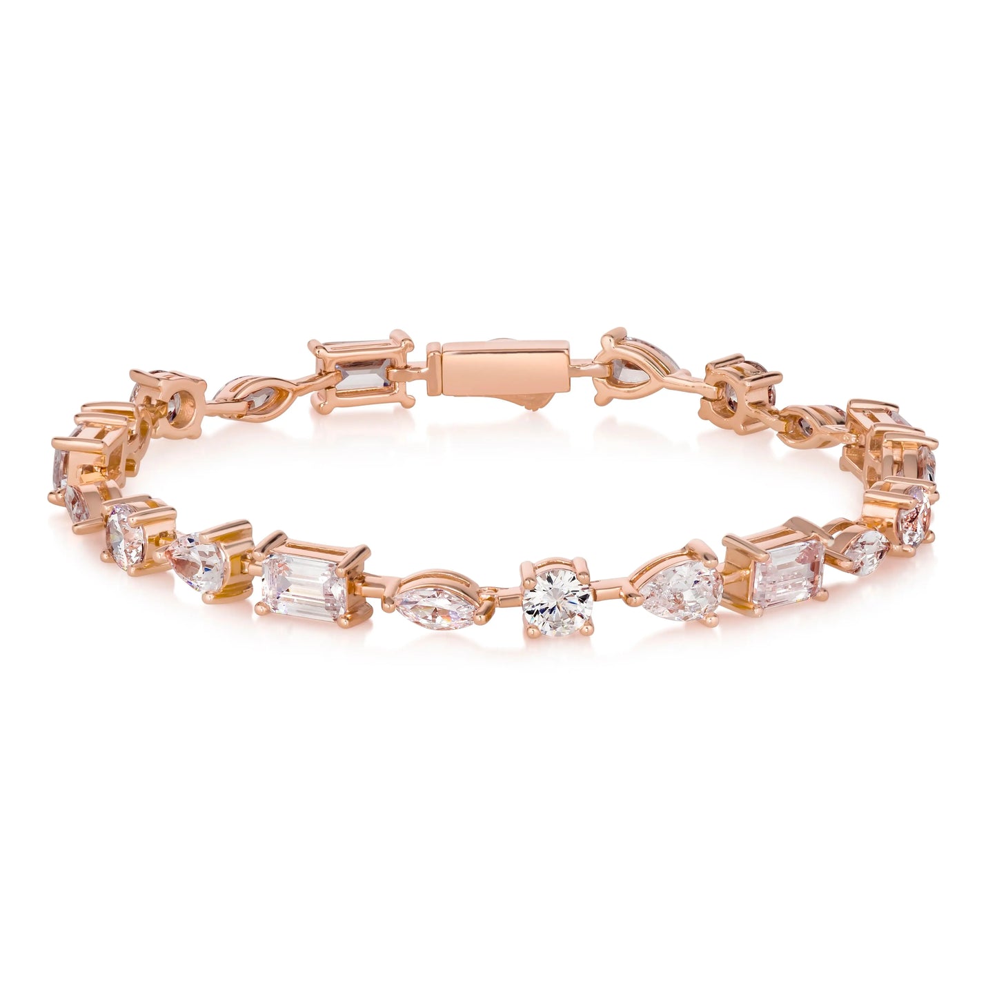 Le Petite Multishaped Diamond Crystalline Bracelet Anna Zuckerman