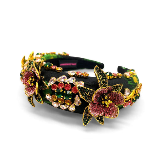 Lillia Floral Wide Headband Anna Zuckerman