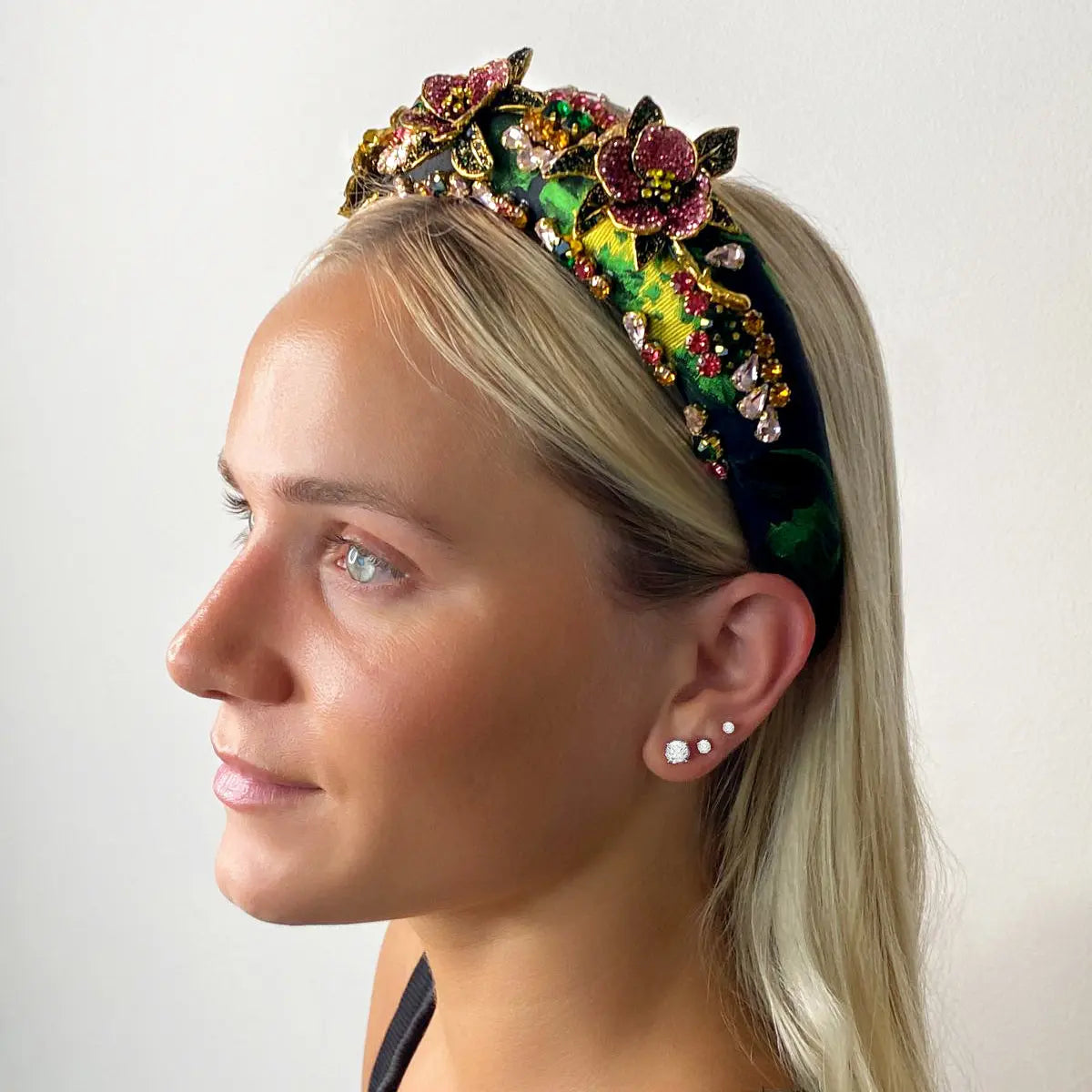 Lillia Floral Wide Headband Anna Zuckerman