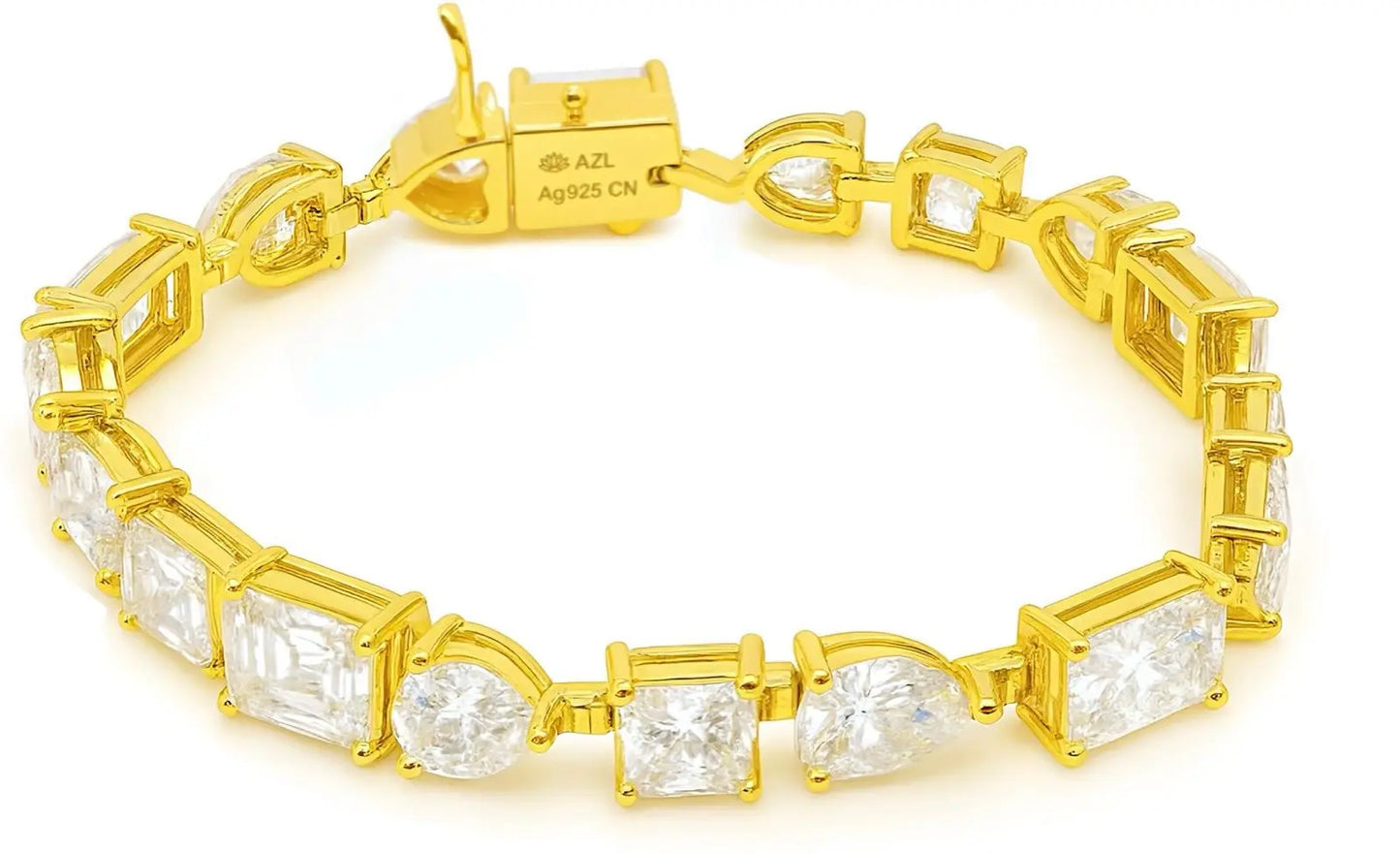 Lisboa 16 Carat Tennis Bracelet Yellow Gold by Kathy Hilton Anna Zuckerman
