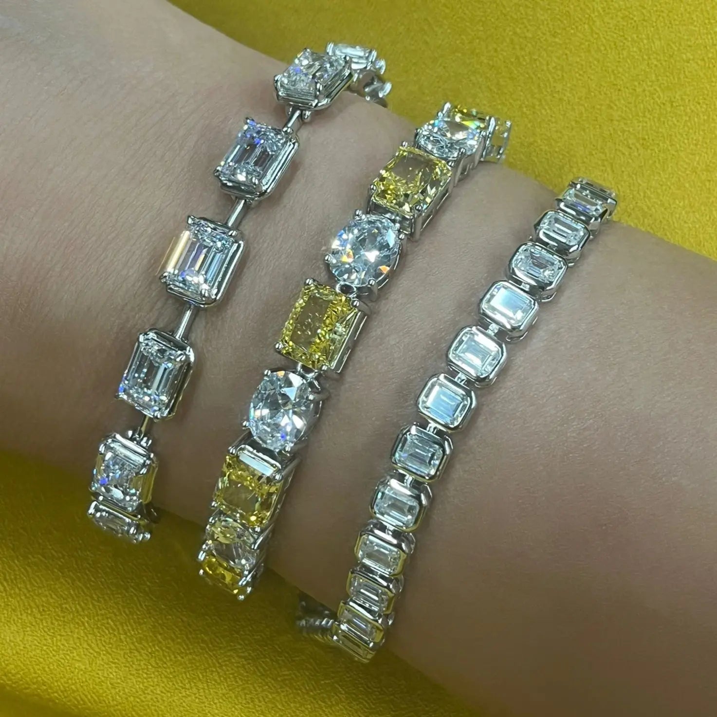 Lizette Canary Yellow Tennis Bracelet - Anna Zuckerman
