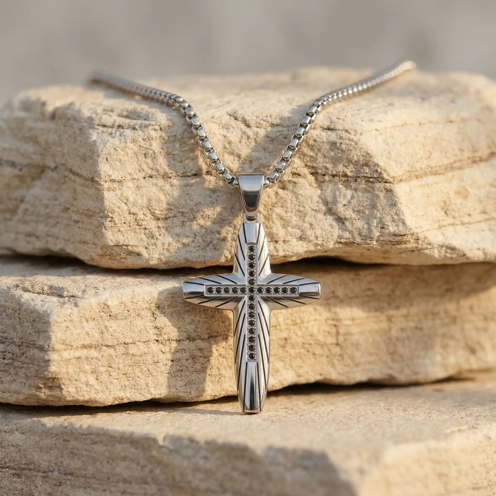 Logan Cross Necklace Anna Zuckerman