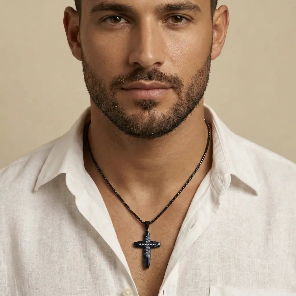 Logan Cross Necklace Anna Zuckerman