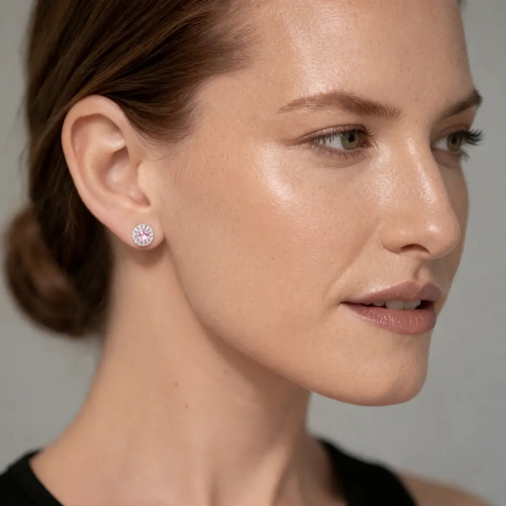 Lola 2 Carat Diamond Crystalline Martini Halo Studs Anna Zuckerman Retail