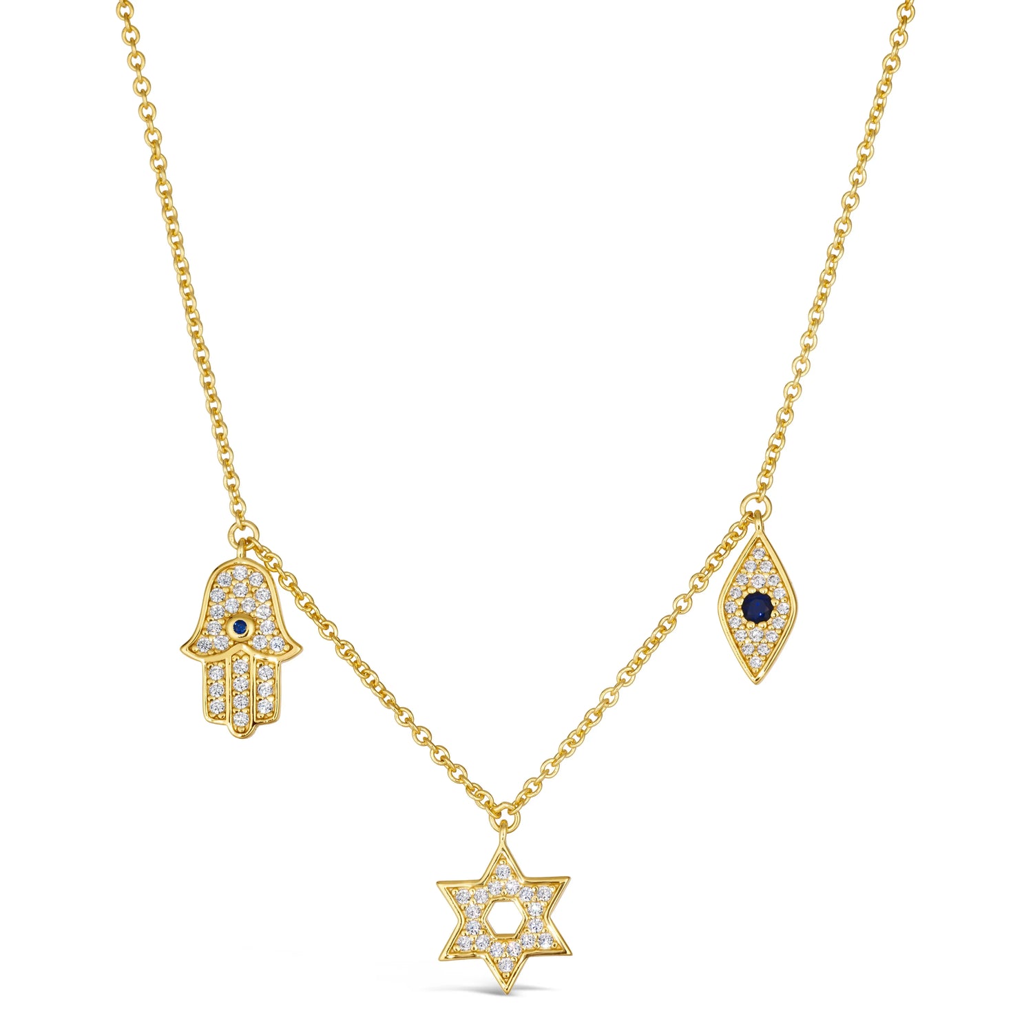 Love and Faith Necklace Yellow Gold Anna Zuckerman