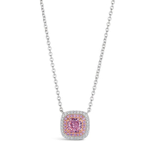 Lucia Brilliante Necklace in Argyle Pink Anna Zuckerman