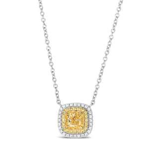 Lucia Brilliante Necklace in Canary Yellow - Anna Zuckerman