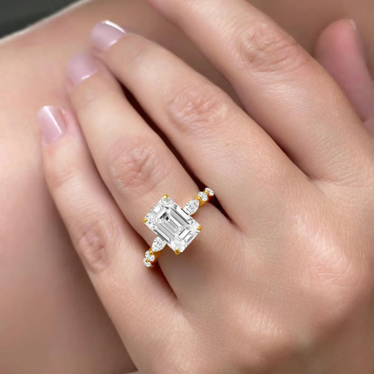 Luna 3 Carat Emerald Cut Ring Anna Zuckerman