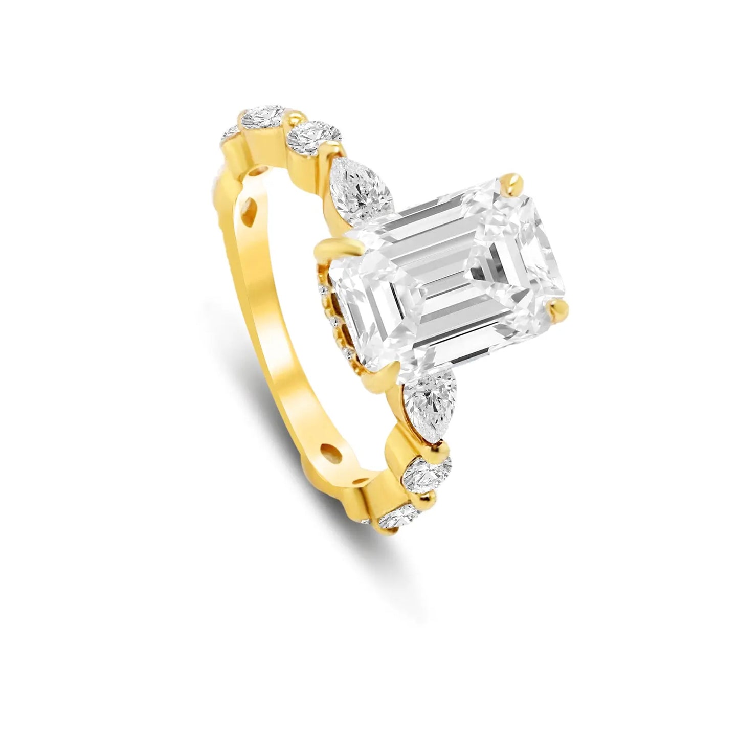 Luna 3 Carat Emerald Cut Ring Anna Zuckerman