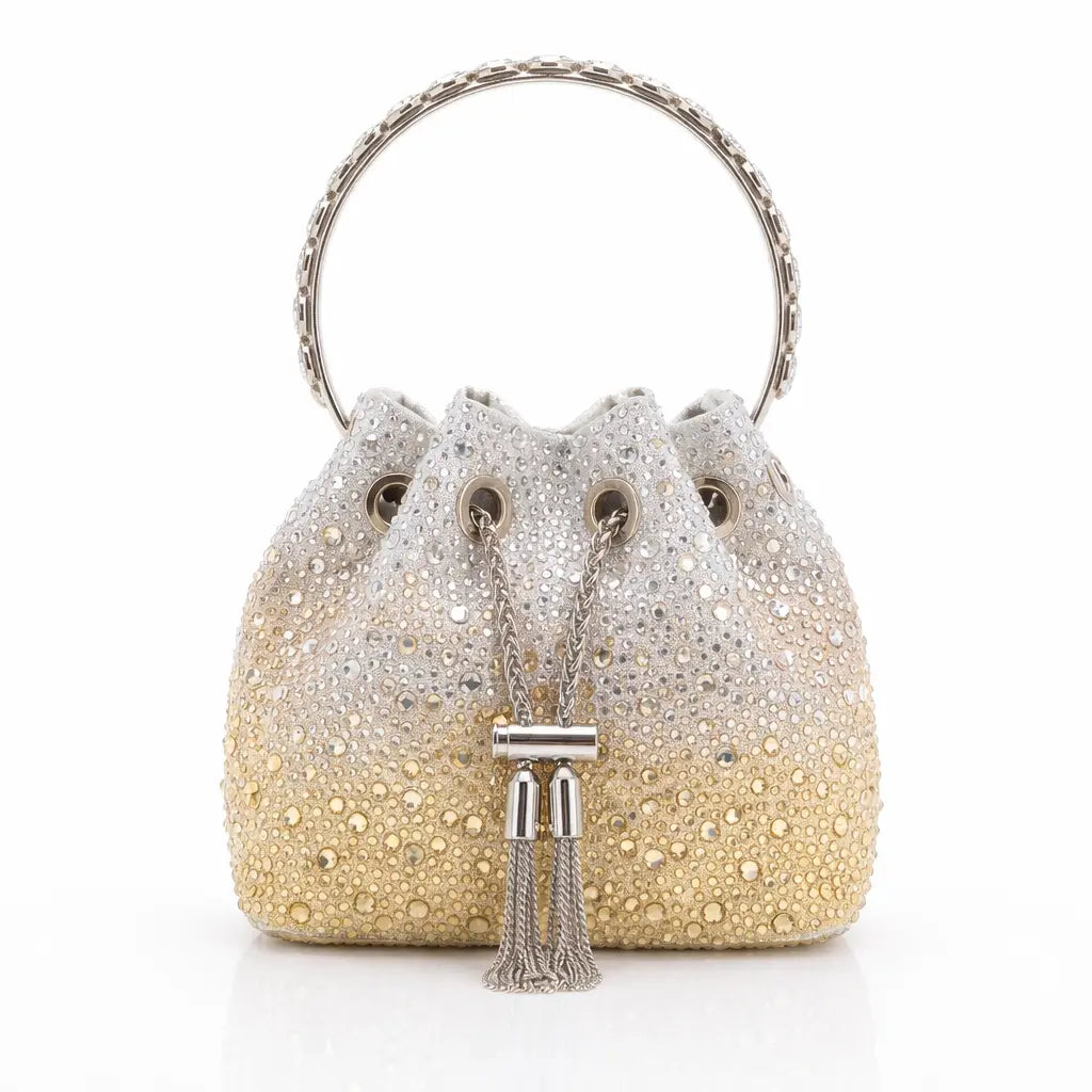 Lush Life Purse in Champagne Gold Ombre Anna Zuckerman