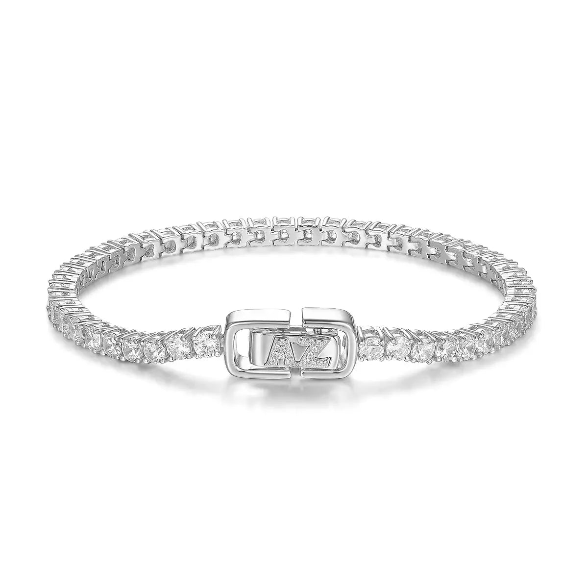 Luxe G Color 6 Carat Bracelet Four Prong in Platinum Anna Zuckerman