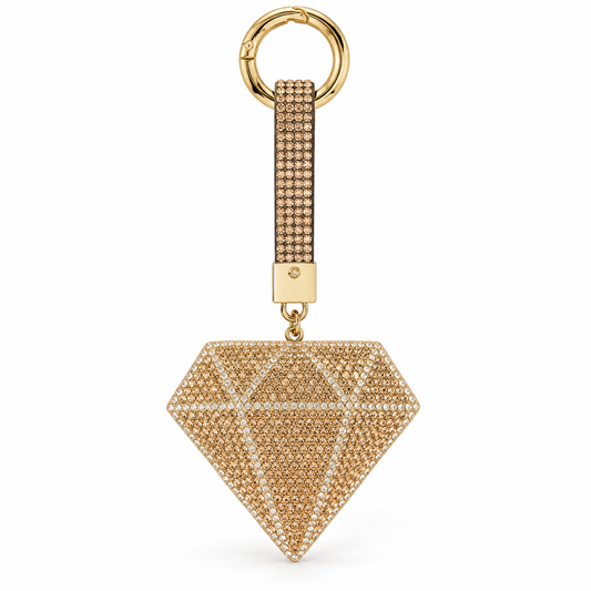 Show your Cards Diamon Charm in Beige