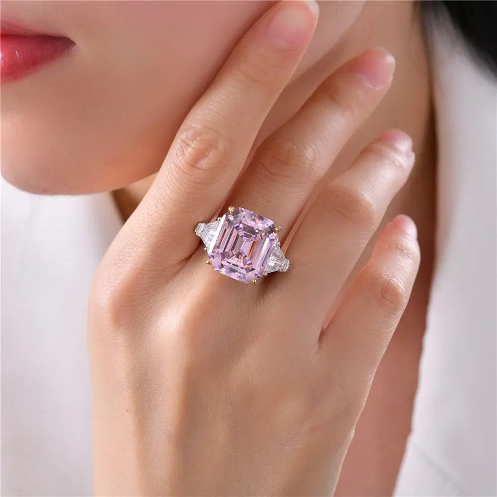 Malibu 10 Carat Argyle Pink Crystalline Ring Anna Zuckerman