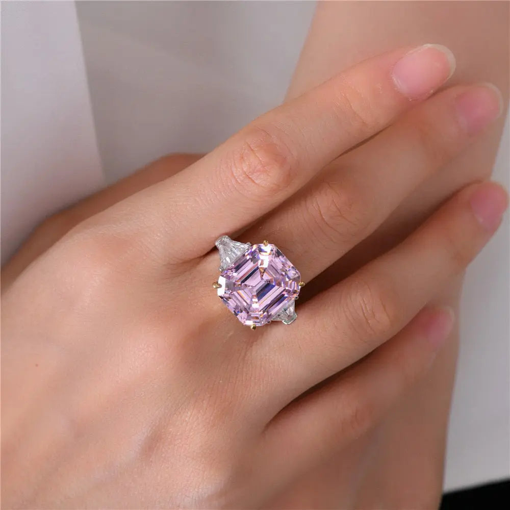 Malibu 10 Carat Argyle Pink Crystalline Ring Anna Zuckerman