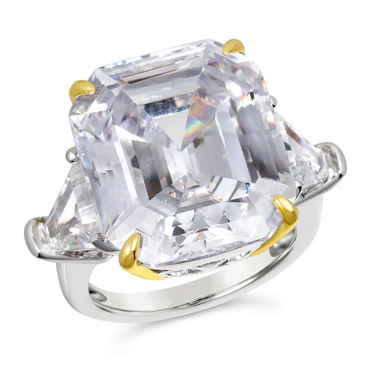 Malibu 10 Carat White Diamond Crystalline Ring Anna Zuckerman