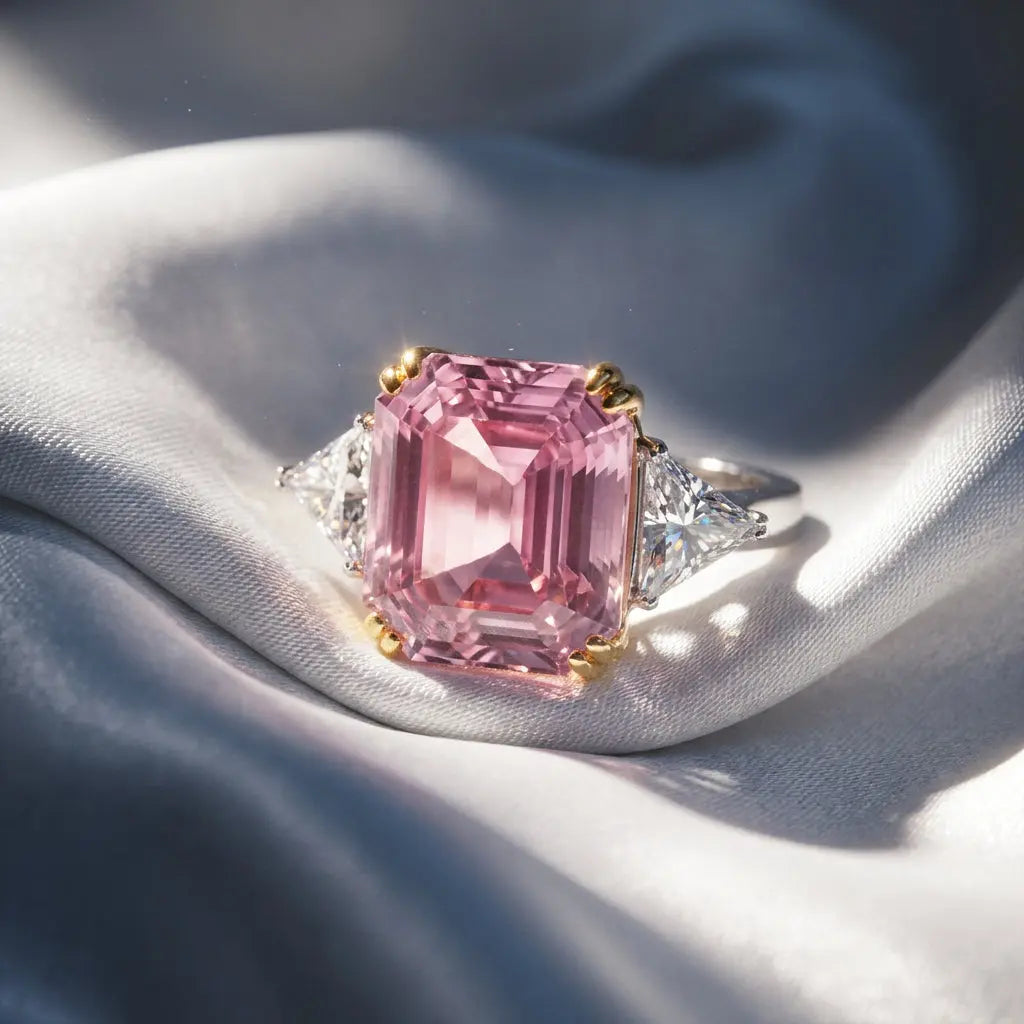 Malibu 12 Carat Argyle Pink Crystalline Ring Anna Zuckerman