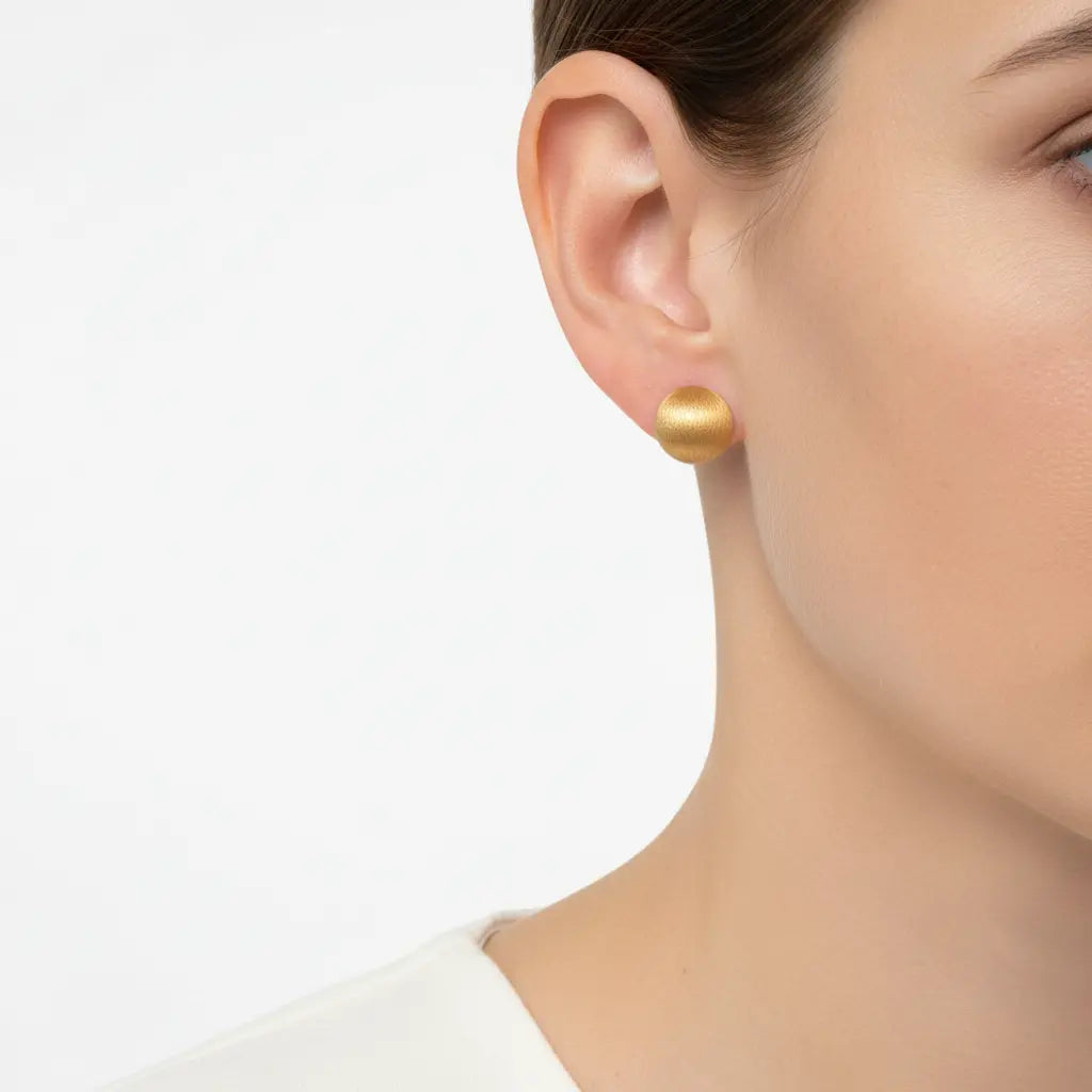 Mandala Golden Studs Anna Zuckerman