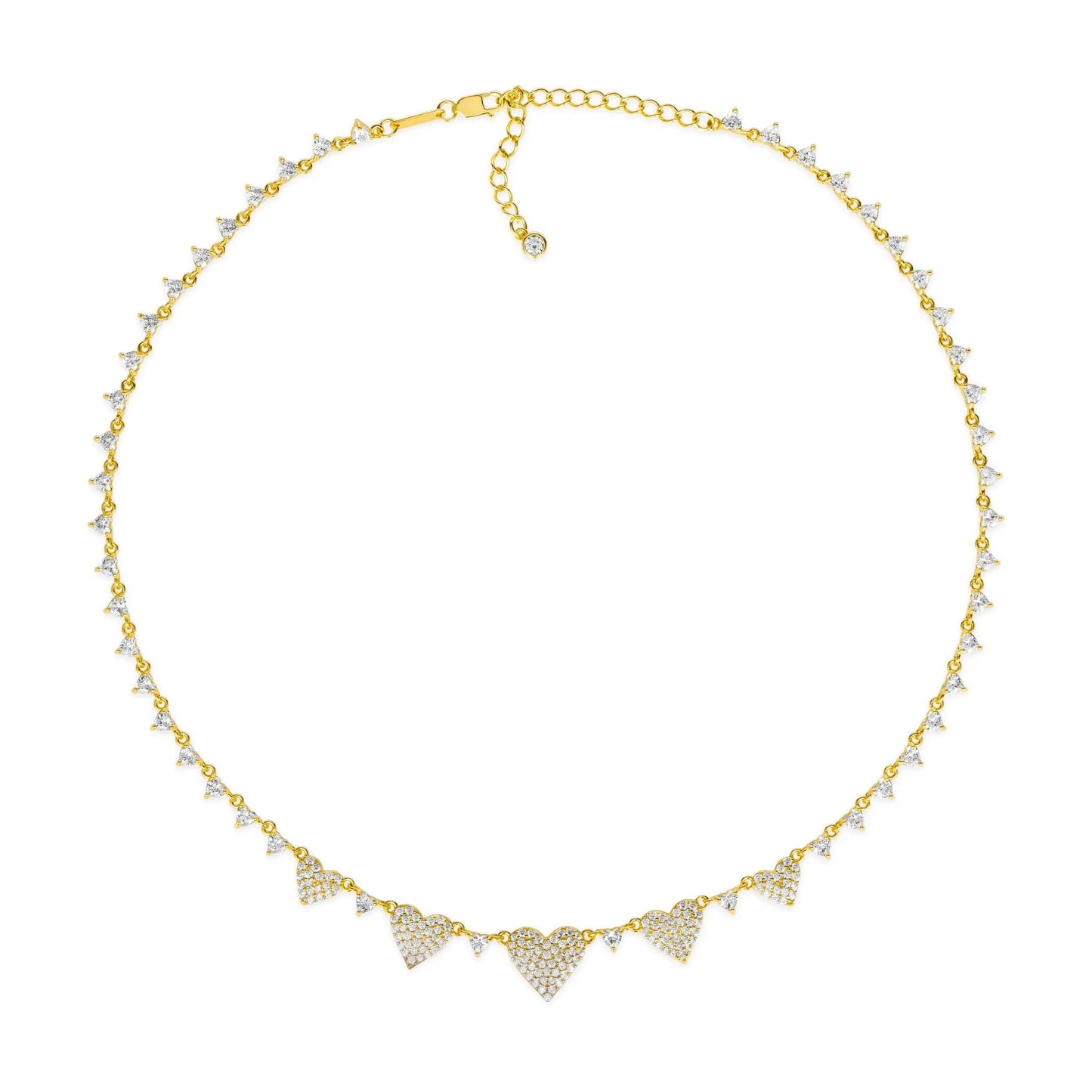 Maria Barcelona Heart Necklace in Gold Anna Zuckerman