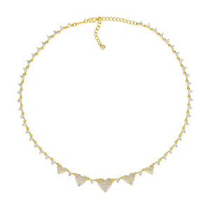 Maria Barcelona Heart Necklace in Gold Anna Zuckerman