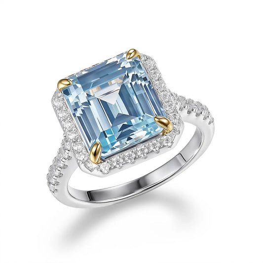 Marina Bell Ring Aquamarine Anna Zuckerman