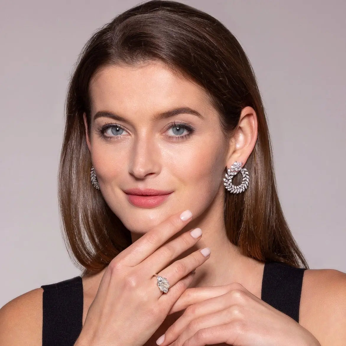 Marquise Wreath 8 Carat Earrings - Anna Zuckerman