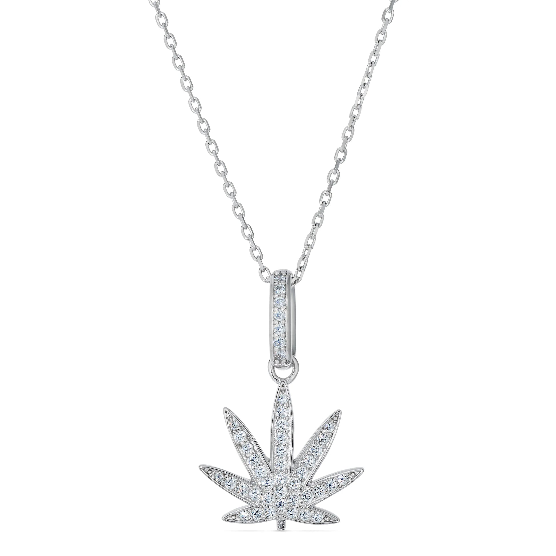 Mary Jane Necklace in Platinum Anna Zuckerman