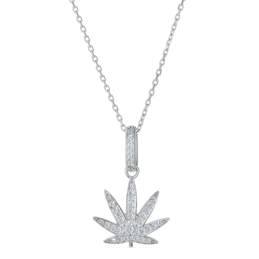 Mary Jane Necklace in Platinum Anna Zuckerman