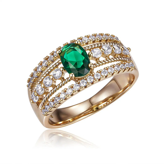 Maya Emerald Ring by AZ Essentials Anna Zuckerman