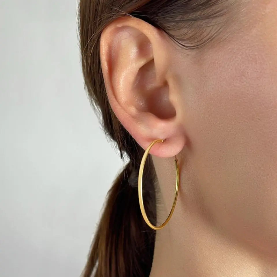 Medium Aqua Net Hoops Anna Zuckerman