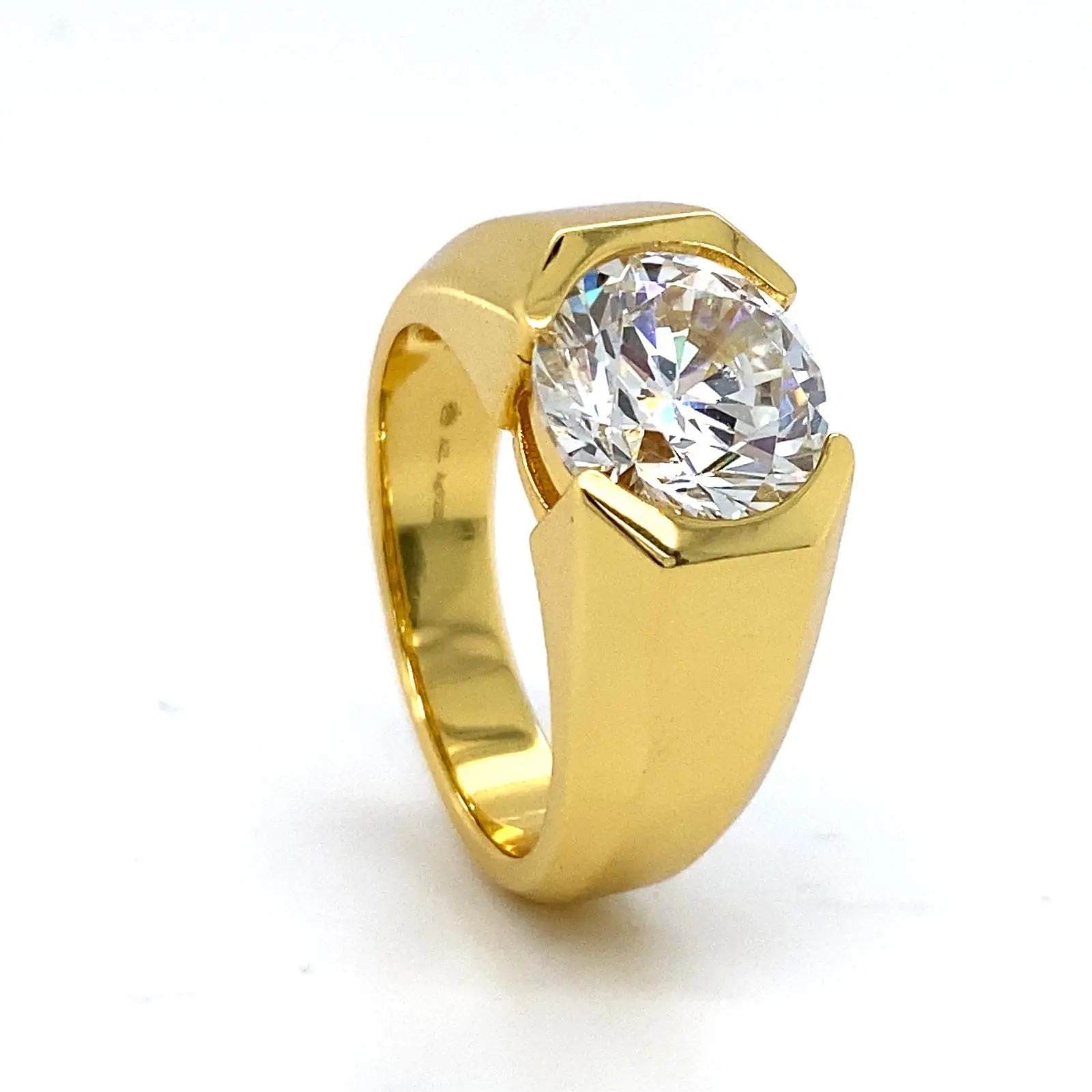 Men's 4.5ct Elon Signature Ring in Gold Anna Zuckerman