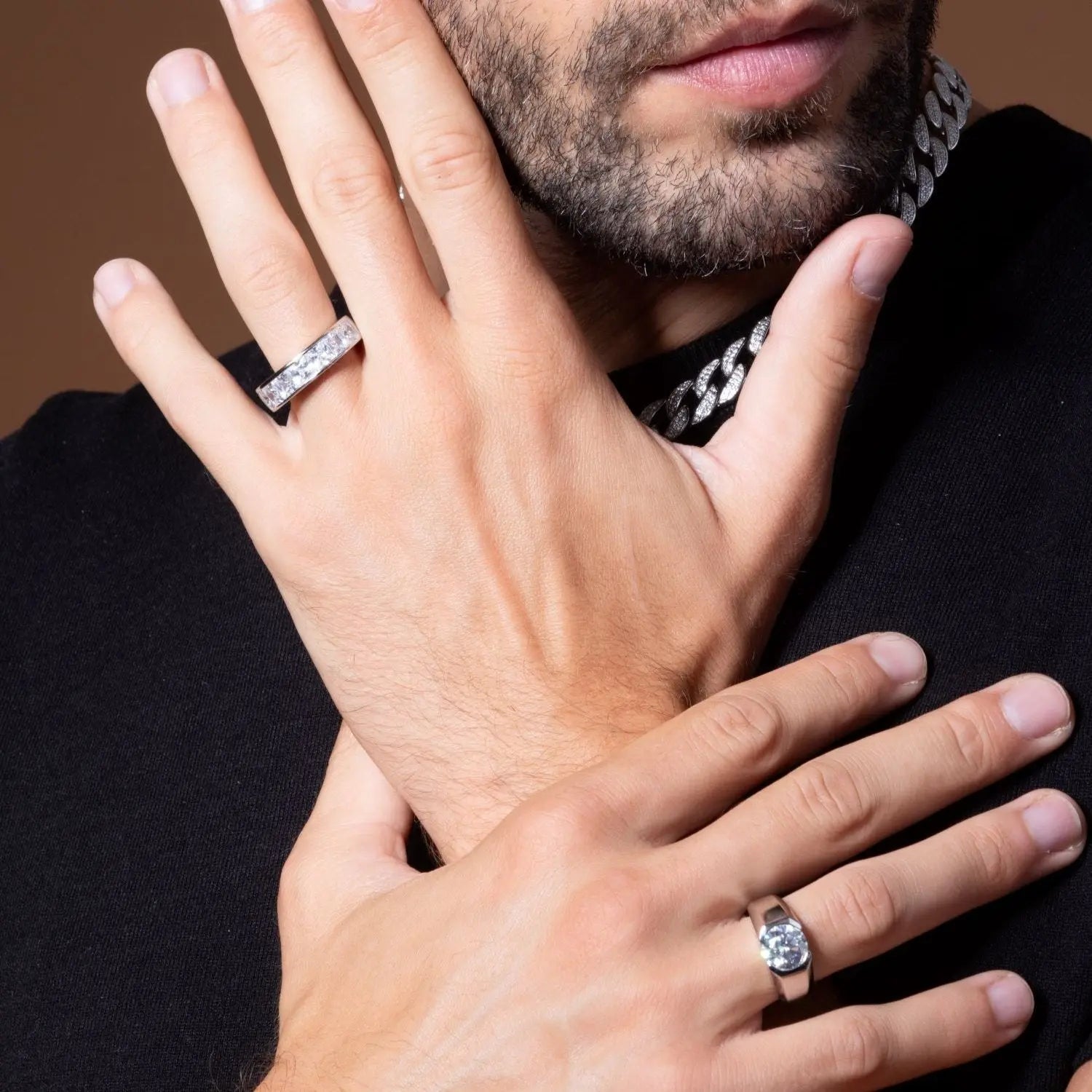 Men's 6 Carat Eternity Band Anna Zuckerman