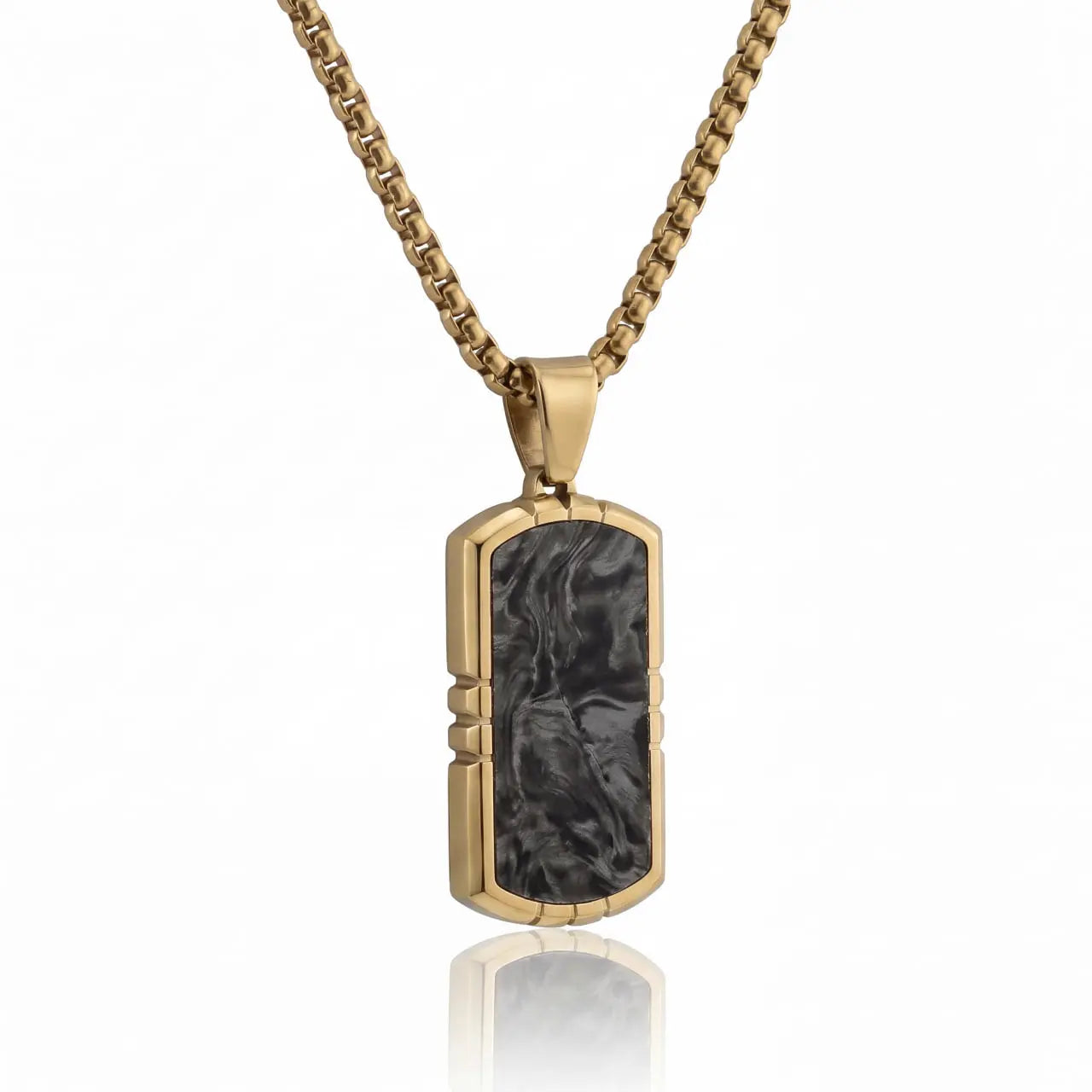 Midnight Obsidian Shield Necklace Anna Zuckerman