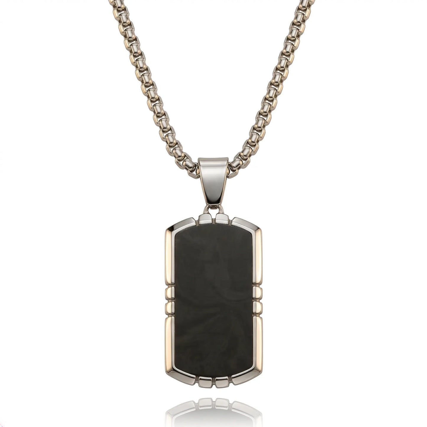 Midnight Obsidian Shield Necklace Anna Zuckerman
