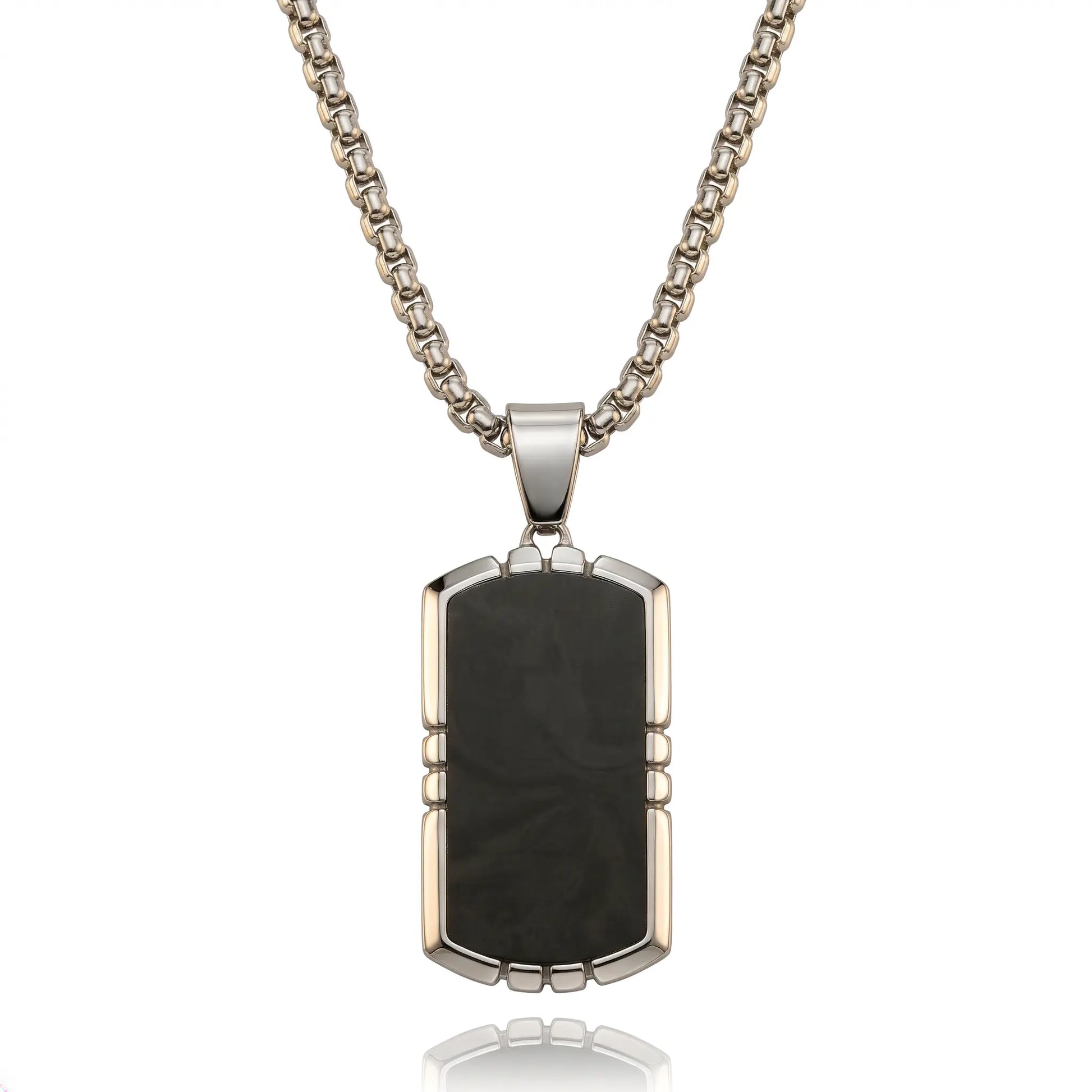 Midnight Obsidian Shield Necklace Anna Zuckerman