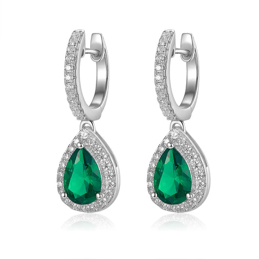 Milano Drops in Emerald Anna Zuckerman