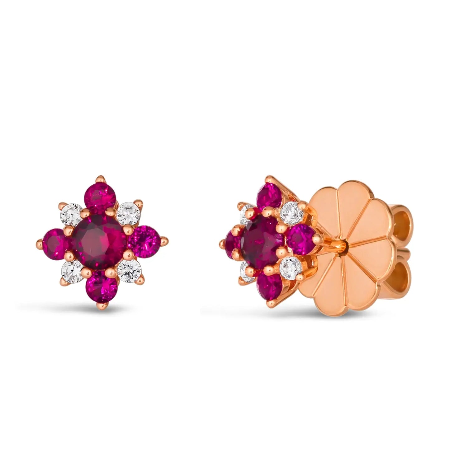 Mini Aster Diamond Crystalline Studs - Anna Zuckerman