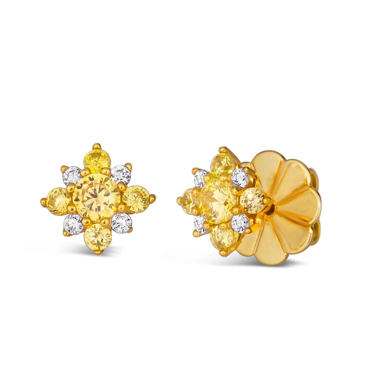 Mini Aster Diamond Crystalline Studs - Anna Zuckerman
