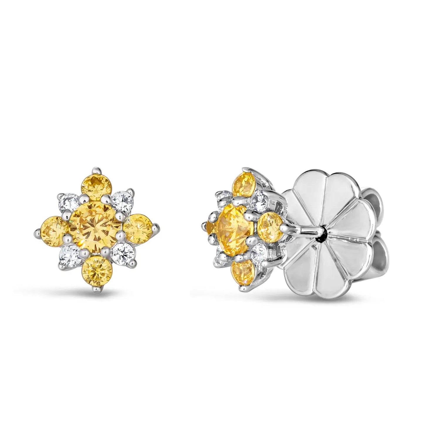 Mini Aster Diamond Crystalline Studs - Anna Zuckerman