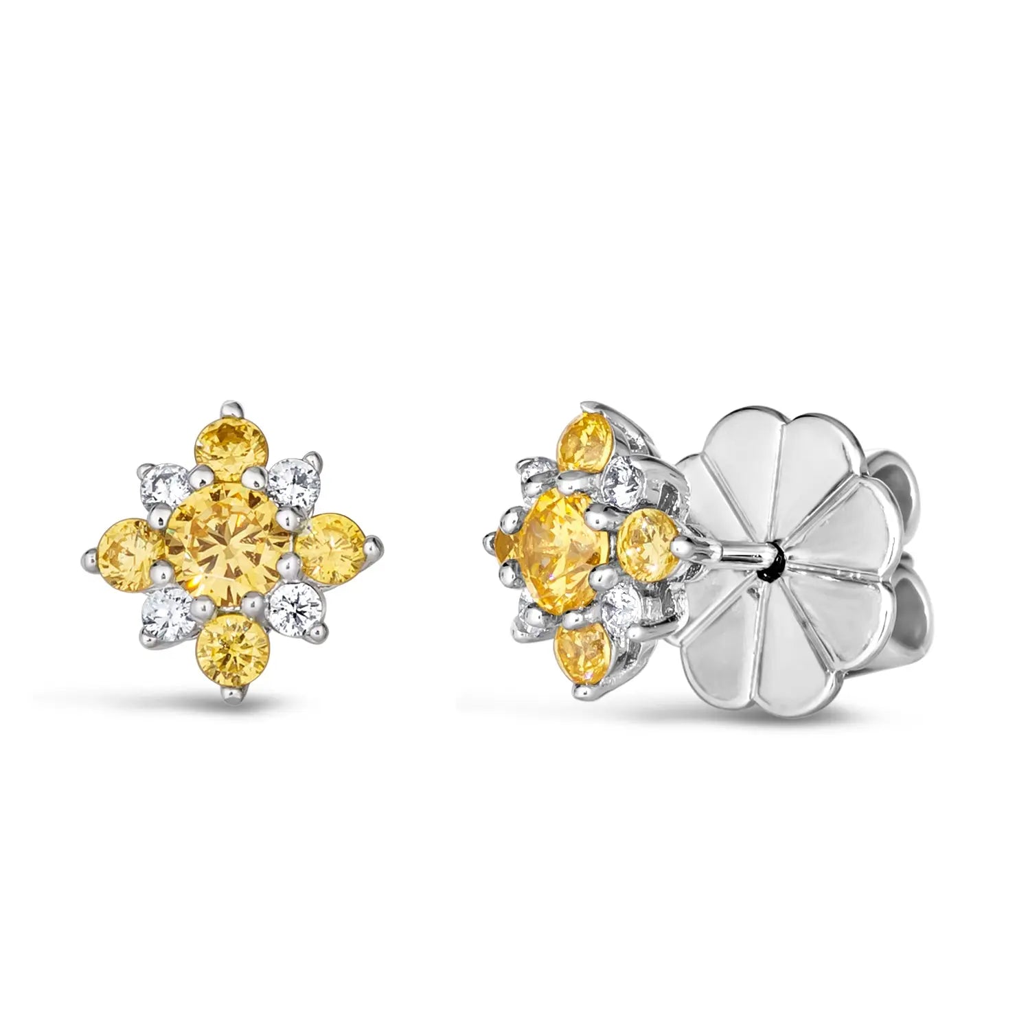 Mini Aster Diamond Crystalline Studs - Anna Zuckerman