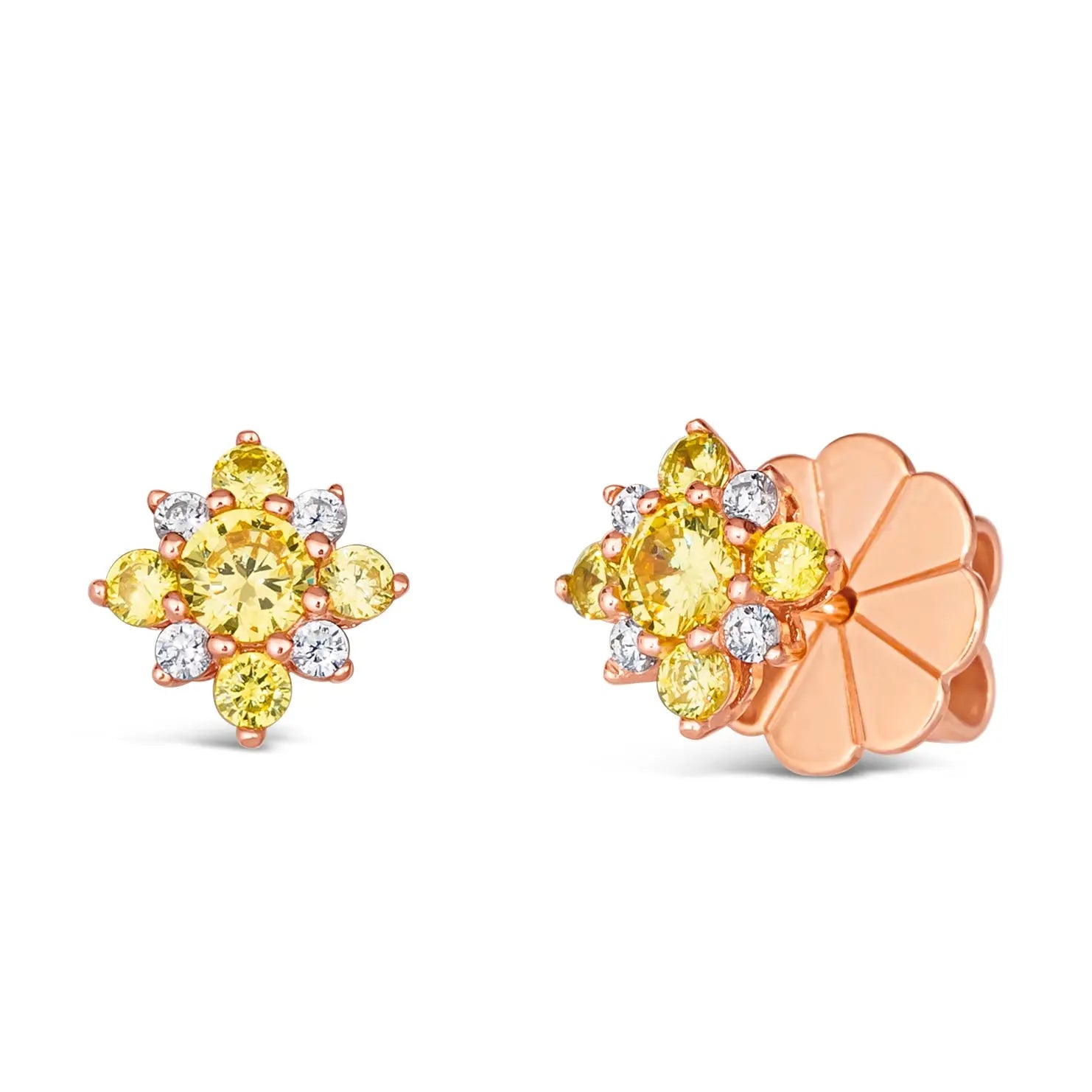 Mini Aster Diamond Crystalline Studs - Anna Zuckerman