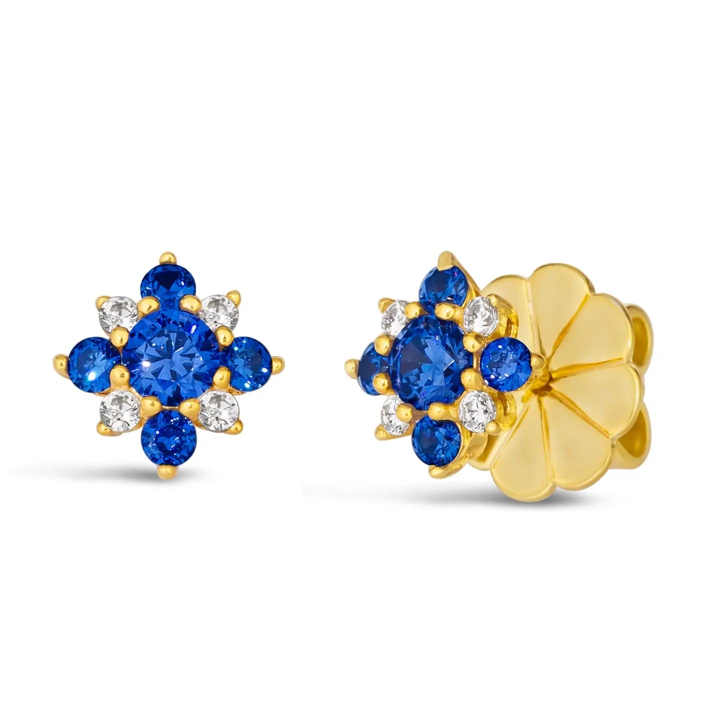 Mini Aster Diamond Crystalline Studs - Anna Zuckerman