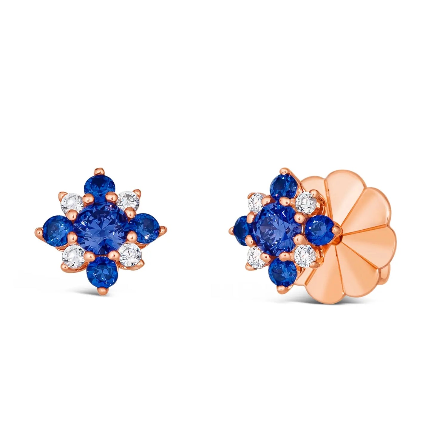 Mini Aster Diamond Crystalline Studs - Anna Zuckerman