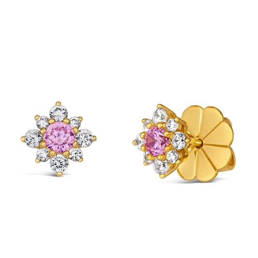 Mini Daisy Diamond Crystalline Studs - Anna Zuckerman Earrings