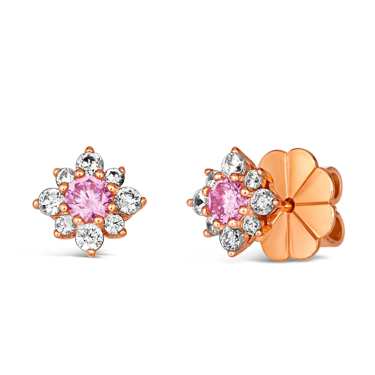 Mini Daisy Diamond Crystalline Studs - Anna Zuckerman Earrings