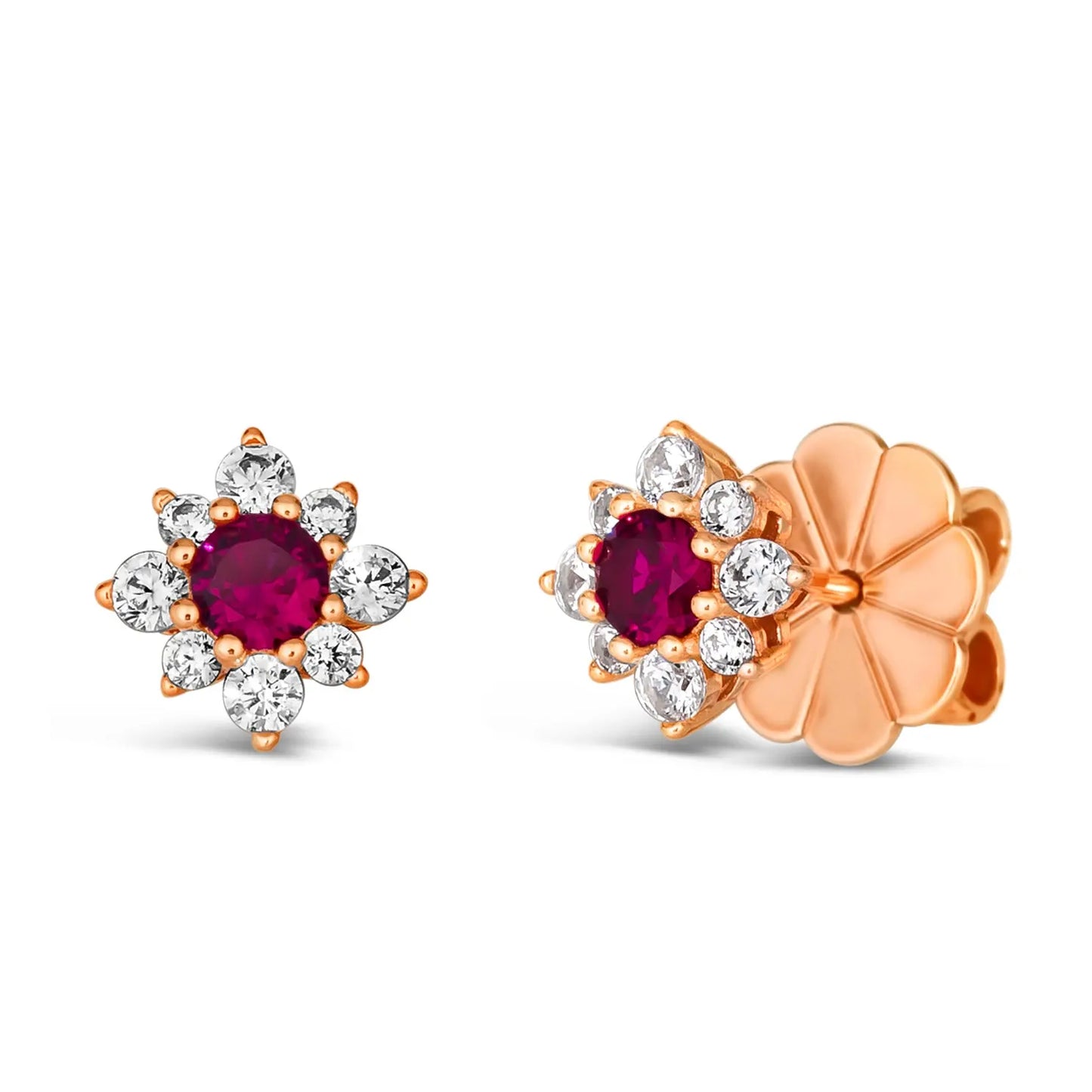 Mini Daisy Diamond Crystalline Studs - Anna Zuckerman Earrings