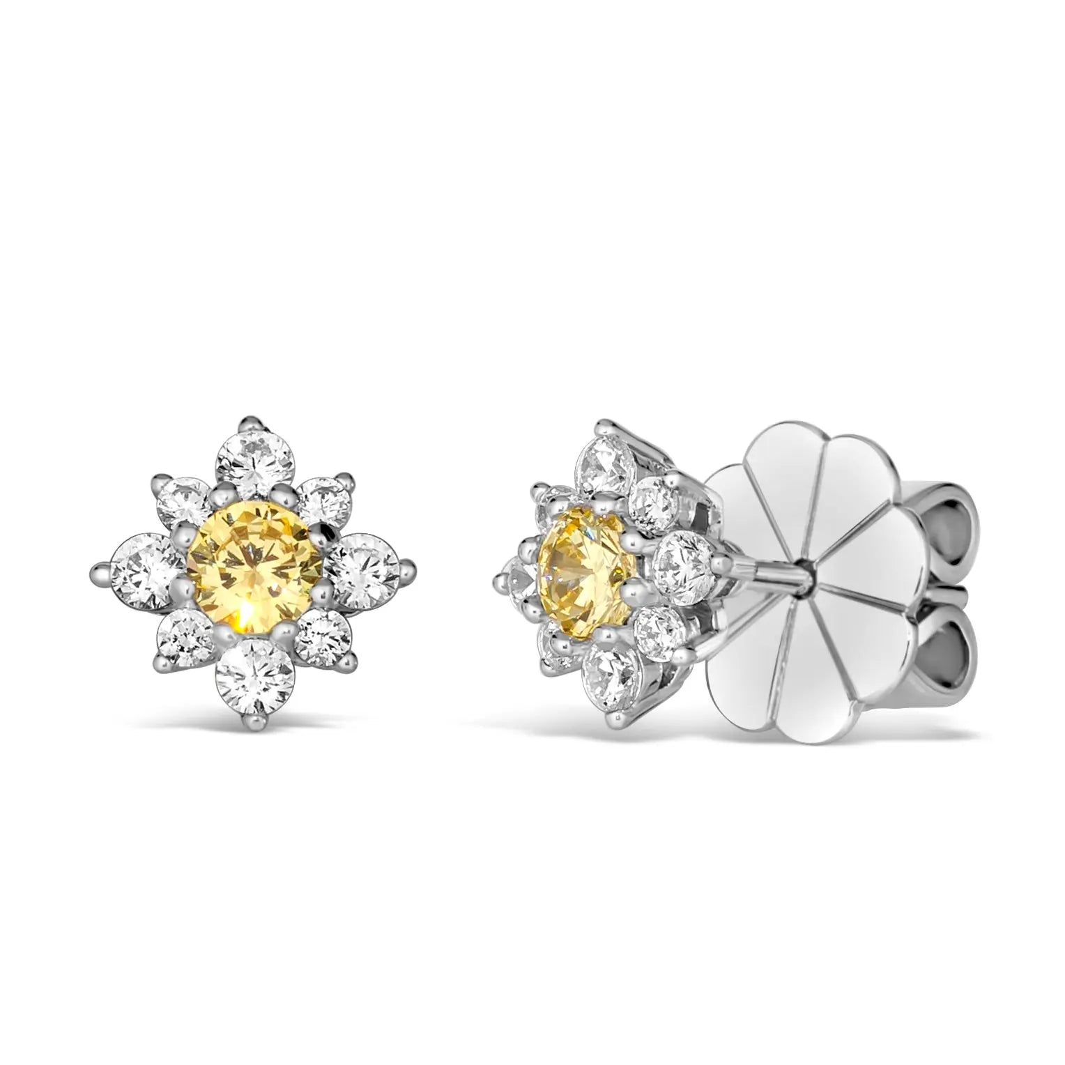 Mini Daisy Diamond Crystalline Studs - Anna Zuckerman Earrings